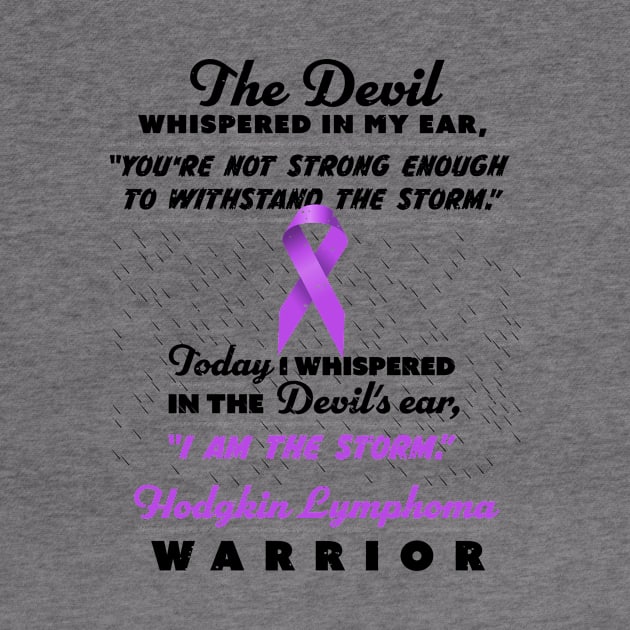 The Devil whispered Lymphoma Warrior ribbon awareness by holger.brandt